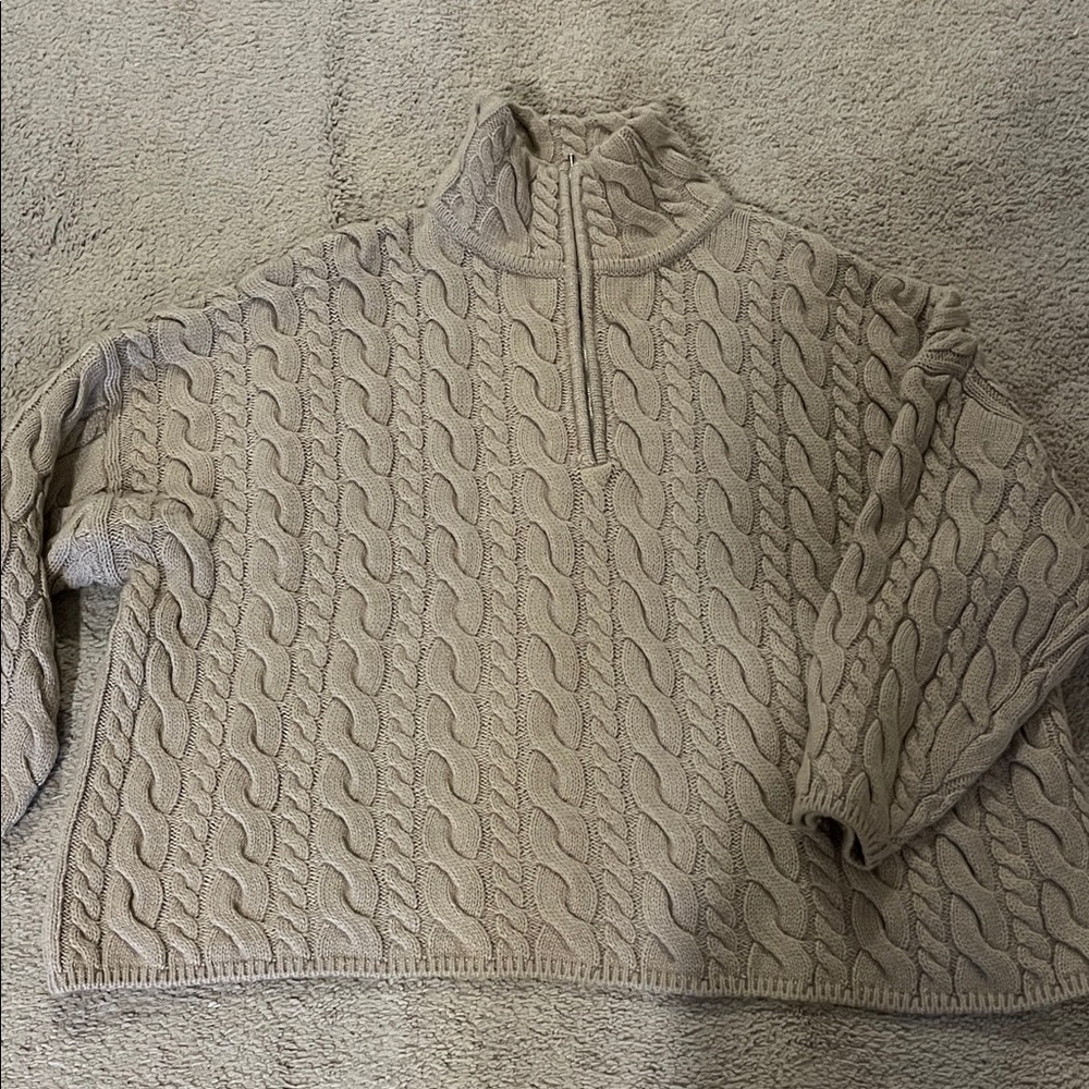 Cable Knit Pullover Sweater